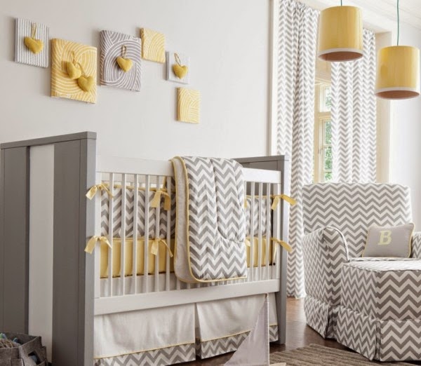 Cuartos de bebés en gris y blanco Ideas para decorar
