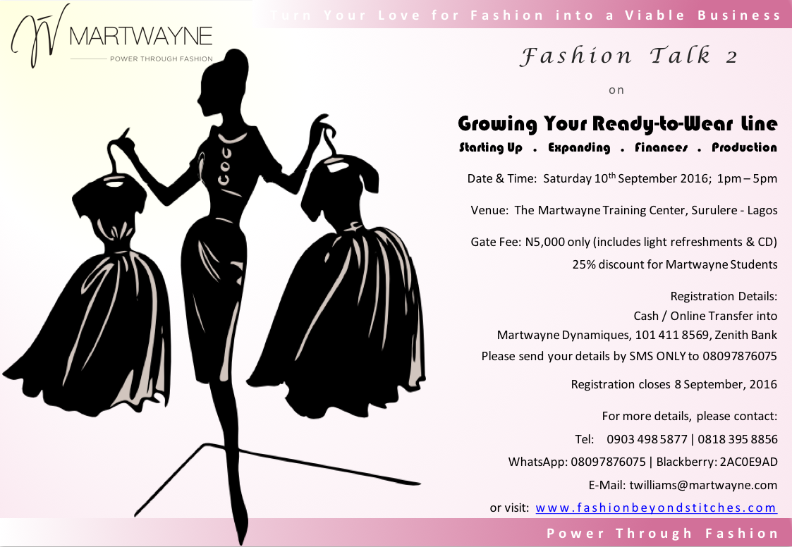 martwayne power through fashion its time for fashion talk 2 ready to wear fashion flyers