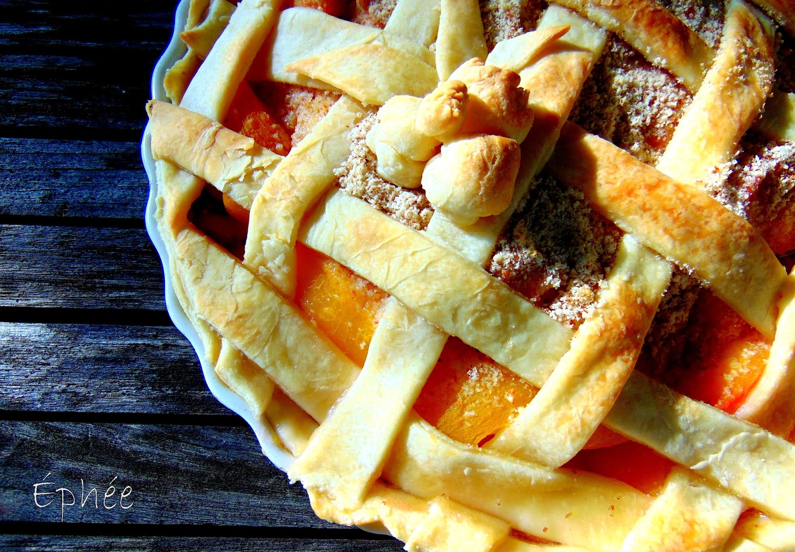 Tarte aux pêches