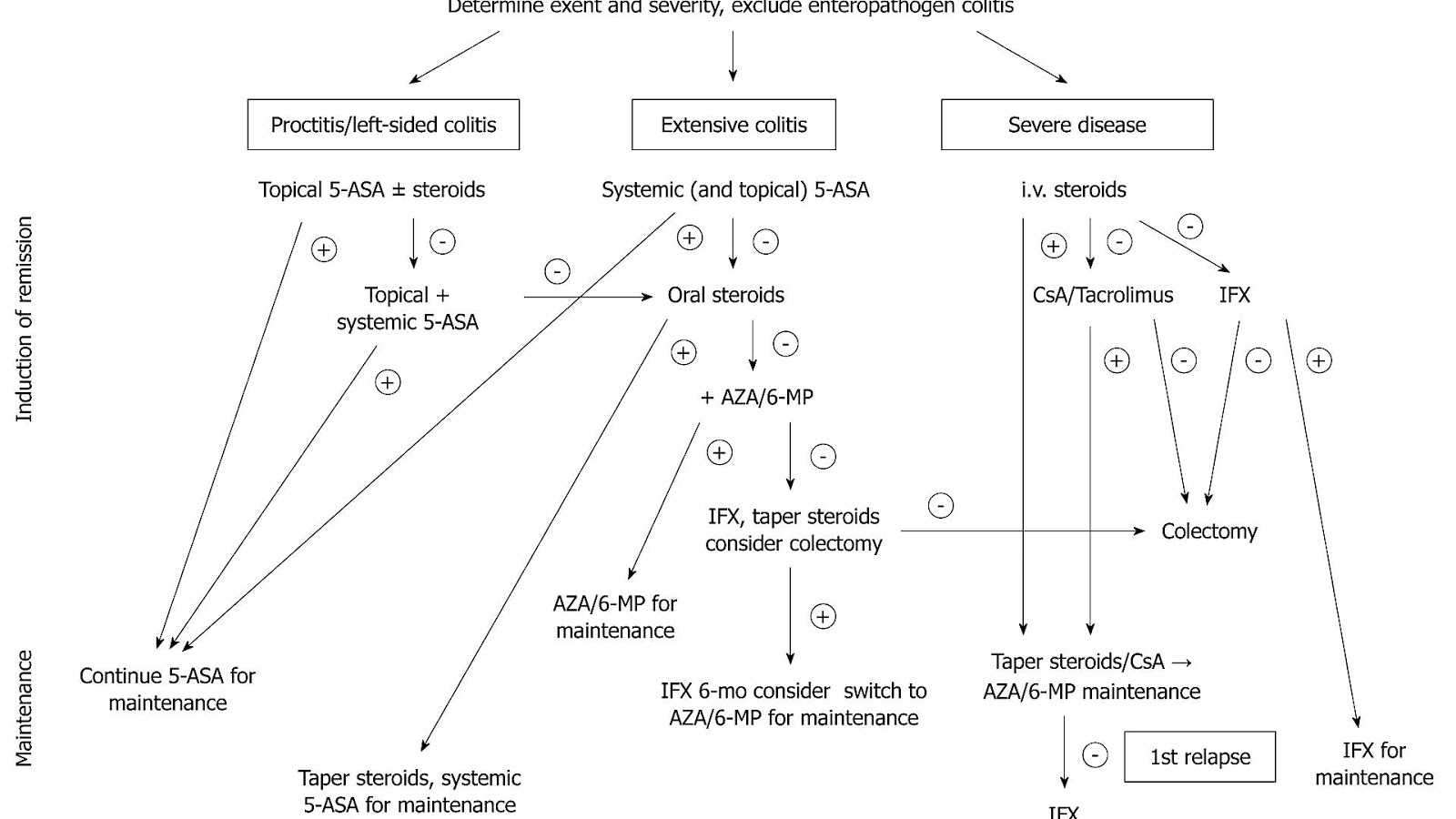 Management of ulcerative colitis Ulcer Choices