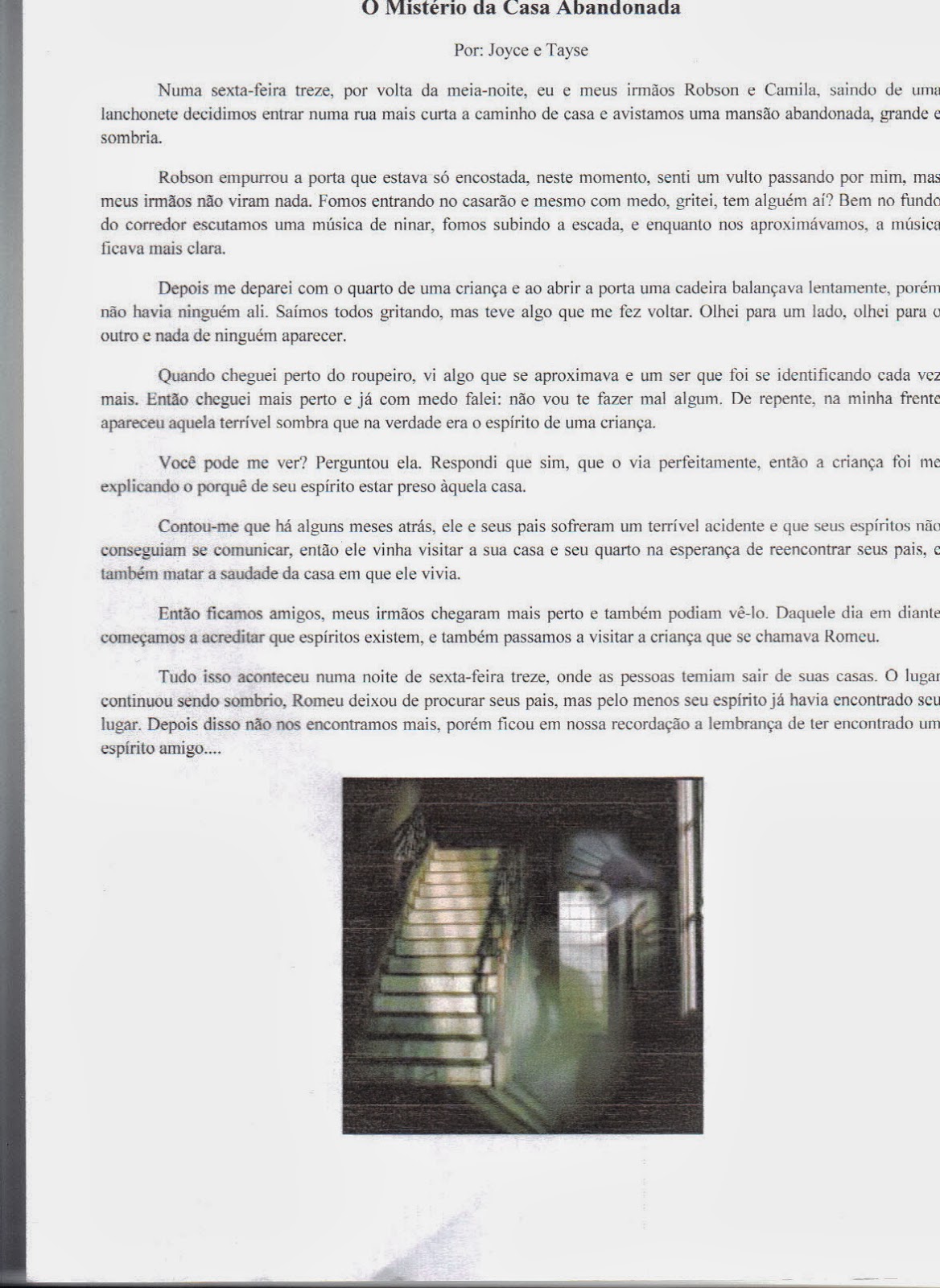 Escola de Educação Básica Campos Verdes Dez Contos de Suspense e Terror