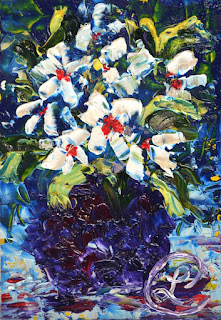 http://www.ebay.com/itm/Dinner-Time-Posy-Floral-Oil-Painting-Paper-Contemporary-Artist-France-2000-Now-/291685602889?ssPageName=STRK:MESE:IT