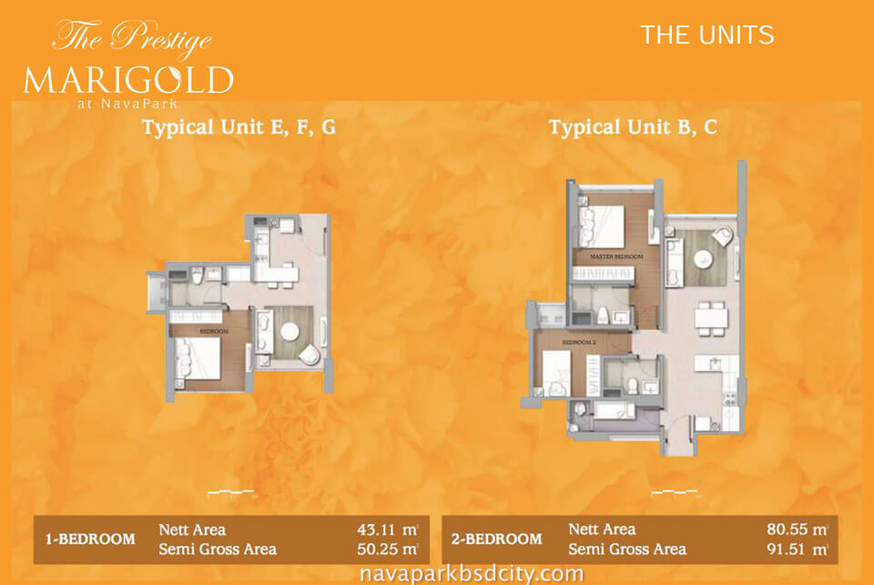 Floor Plan Apartemen Marigold Floor Plan Apartemen Marigold