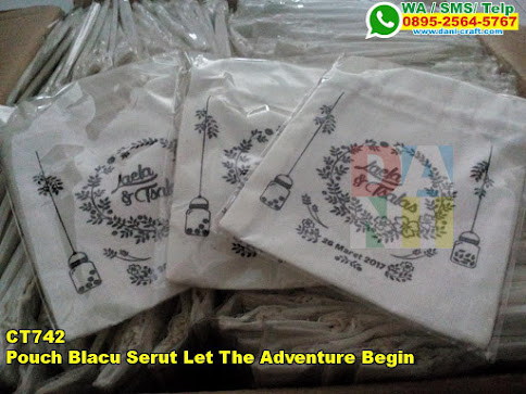 Pouch Blacu Serut Let The Adventure Begin
