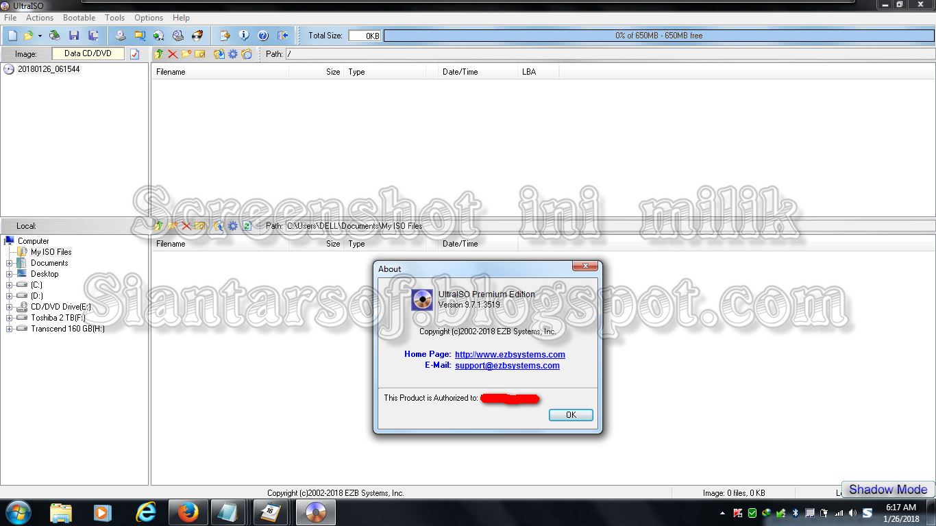Siantarsof Ultra Iso Premium Edition 9 7 1 3519