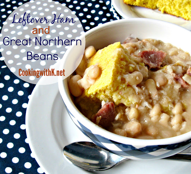 Old School Cooking! Leftover Ham and Great Northern Beans {Granny's Recipe}