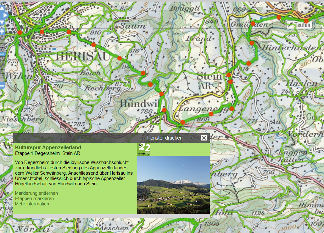 Z i m i s e i t e: Wandern: Routen zeichnen/berechnen mit Schweiz mobil