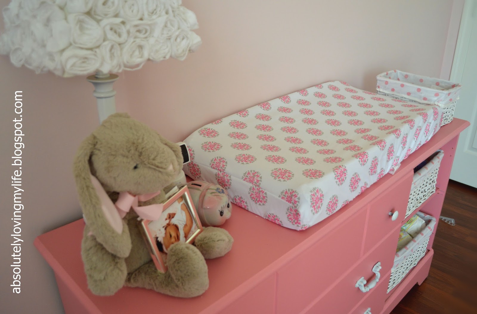 Loving Life Upcycled Goodwill Dresser Repurposed into Nursery Changing