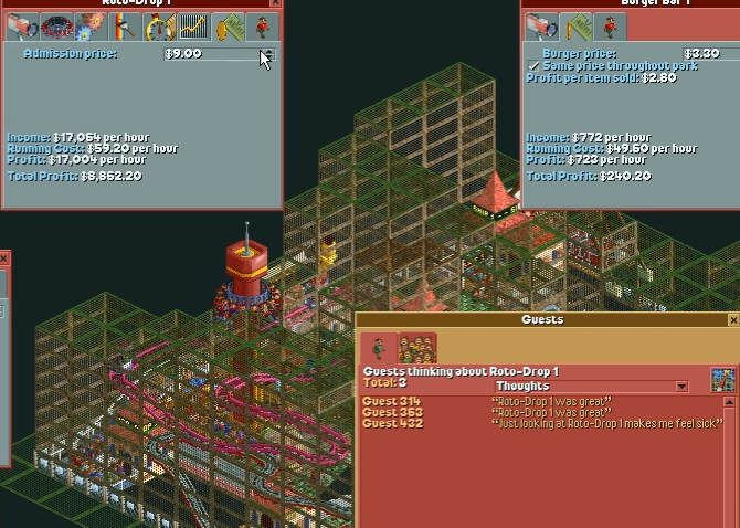 (스압주의) 롤러코스터 타이쿤 장인 - 킹무성