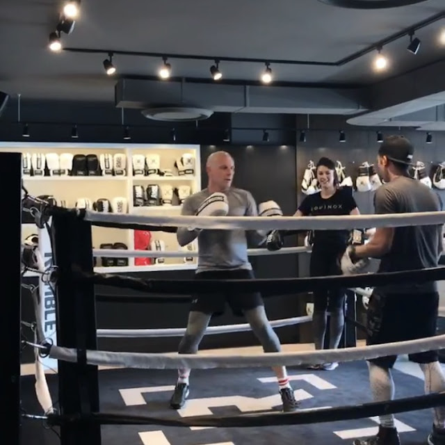 Ewan MacGregor at Rumble Boxing Studio Calgary