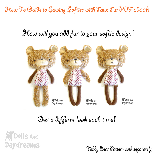 * Dolls And Daydreams Doll And Softie PDF Sewing Patterns How To Sew