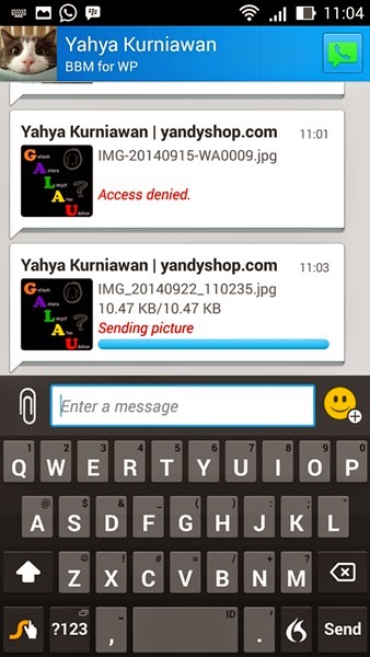 Lanjutan Part 3: Tidak bisa Mengirim Gambar Melalui BBM Android ~ Tips