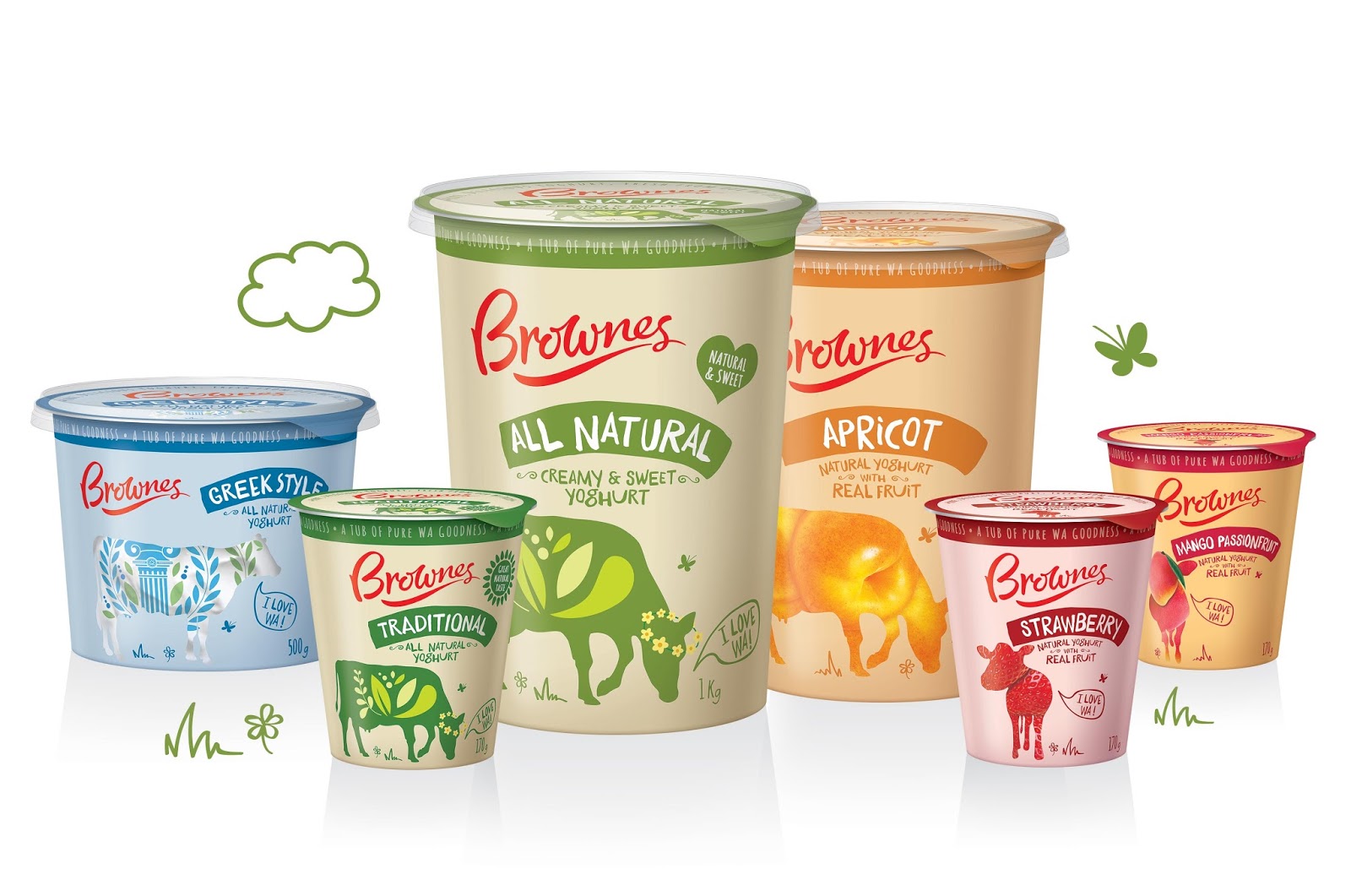 Brownes Natural Yoghurt Packaging Of The World