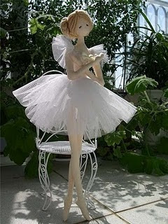 boneca bailarina com molde e PAP (DIY)