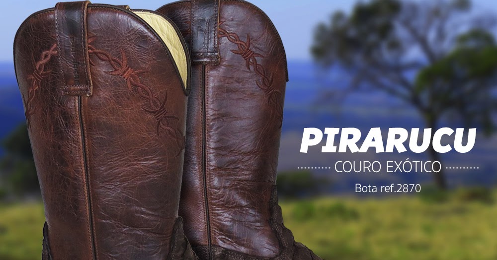 bota couro de pirarucu