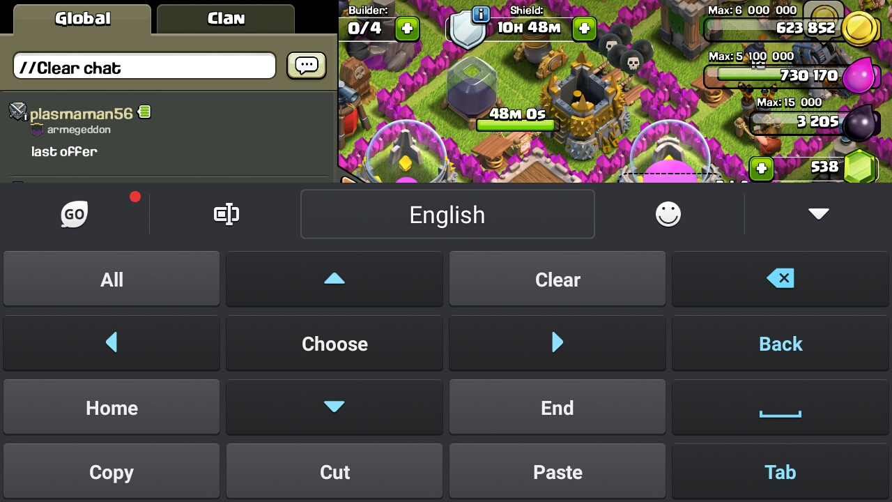 HOW TO CLEAR CHAT IN CLASH OF CLANS!!