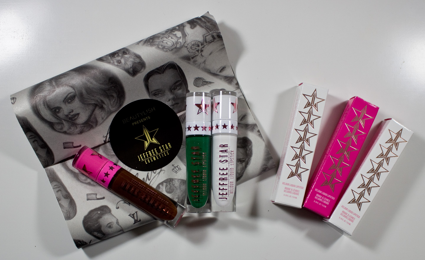 Warpaint And Unicorns Jeffree Star Velour Liquid Lipstick In Dominatrix Mistletoe Drug Lord Swatches Review