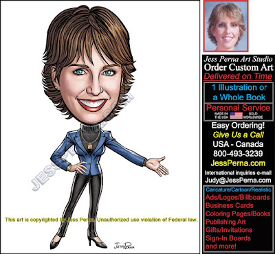 Real Estate Agent Cartoon for Business Card