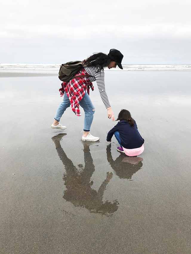 beach combing fun