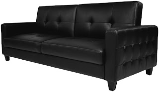 Modern Microfiber And Leather Convertible Futon Sofa Bed Delaney Dorel Home Delaney Futon Sofa Bed