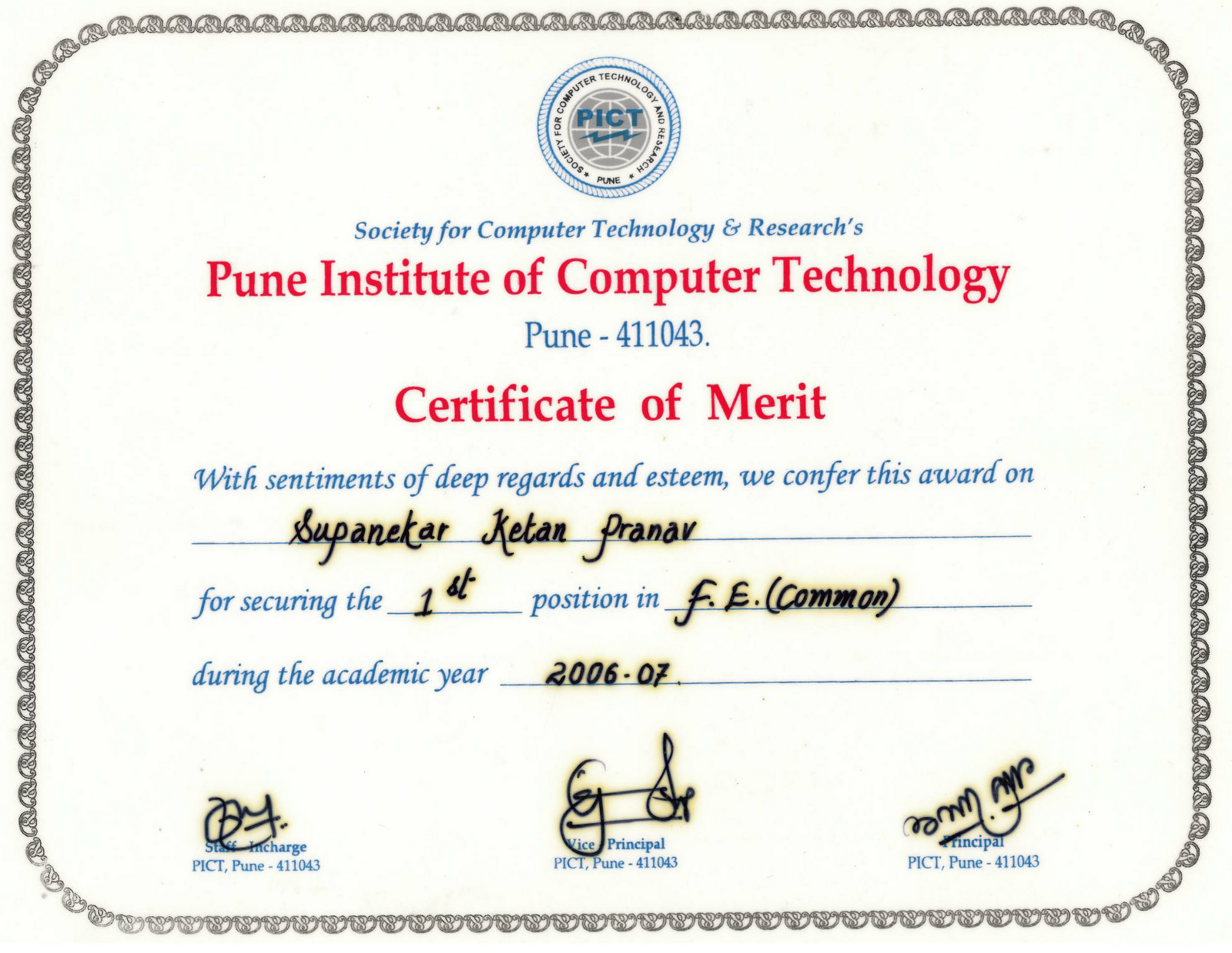 Rank Certificates Rank Certificates