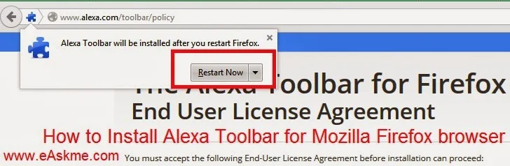 How to Install Alexa Toolbar for Mozilla Firefox Browser : eAskme