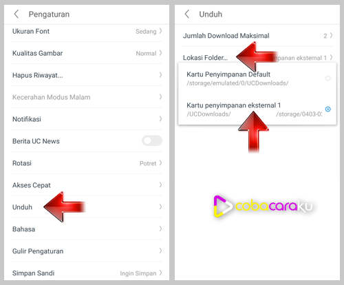Agar Hasil Download Uc Browser Tersimpan Di Sd Card Asaljeplak Com