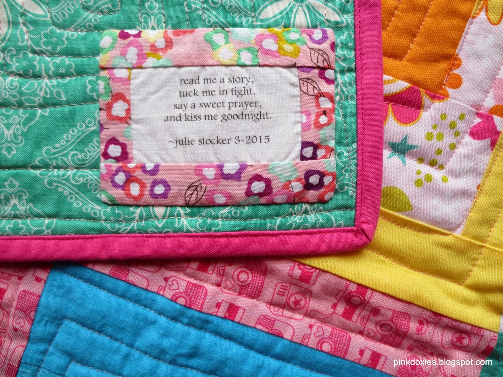 Julie Stocker Quilts At Pink Doxies Quilt Label Bliss