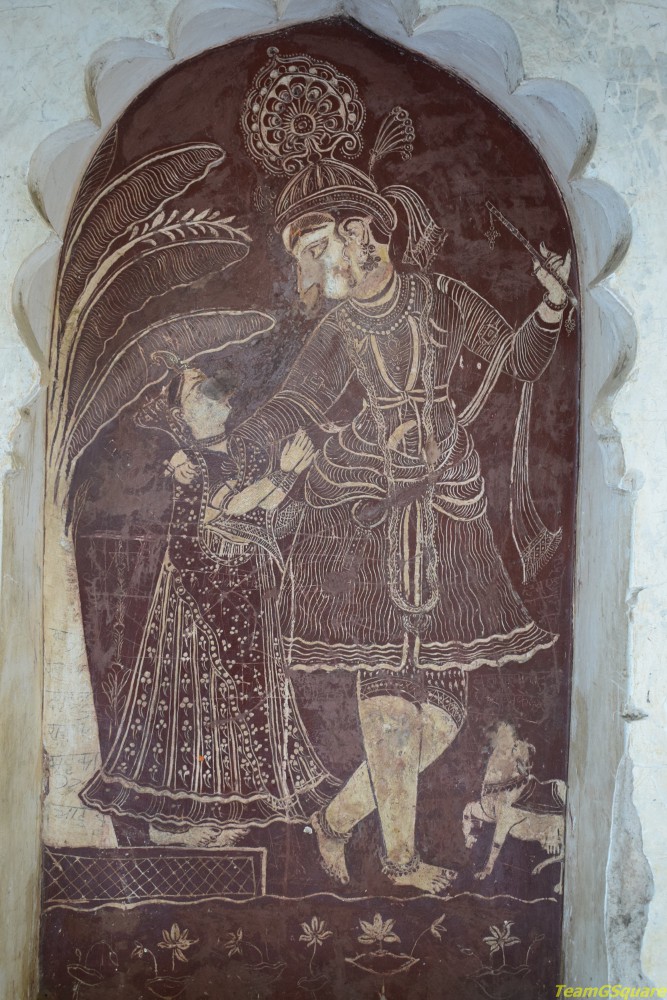 Paintings of Lakshmi Temple, Orchha