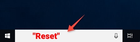 Search Reset this PC