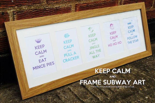 Keep Calm Subway Art | The Purple Pumpkin Blog