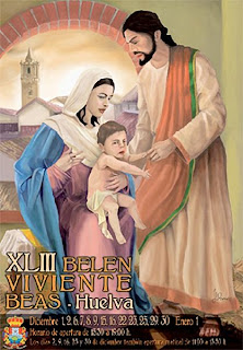 Cartel Belén Viviente en Beas (Huelva) 2012