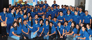 The extended sales team volunteers from all departments