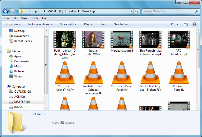 Menampilkan Gambar Thumbnail File Video pada Windows Explorer