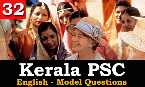 Kerala PSC - Model Questions English - 32