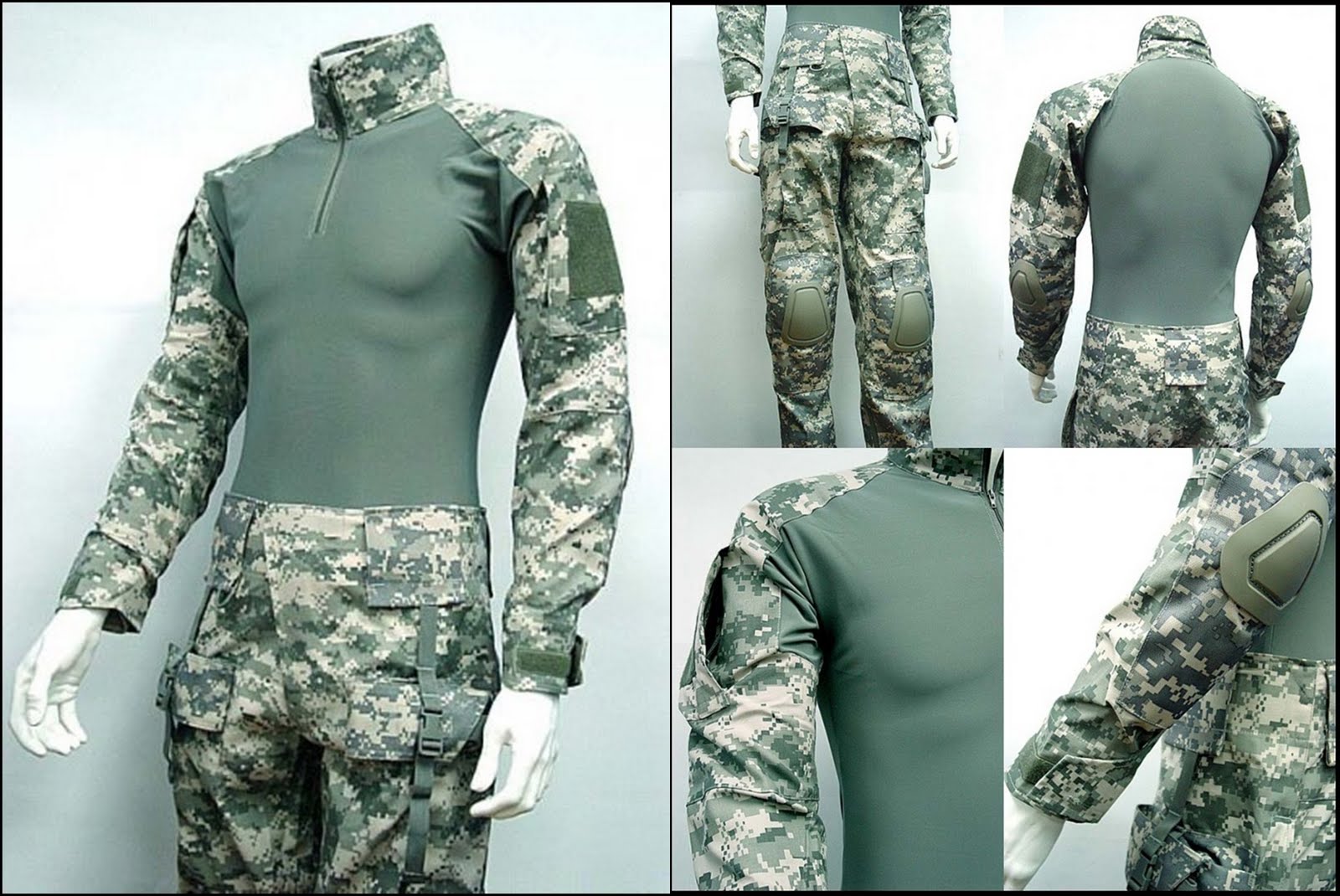 Tactical Online Shop: Combat Shirt & Pants w Elbow Pads & Knee Pads