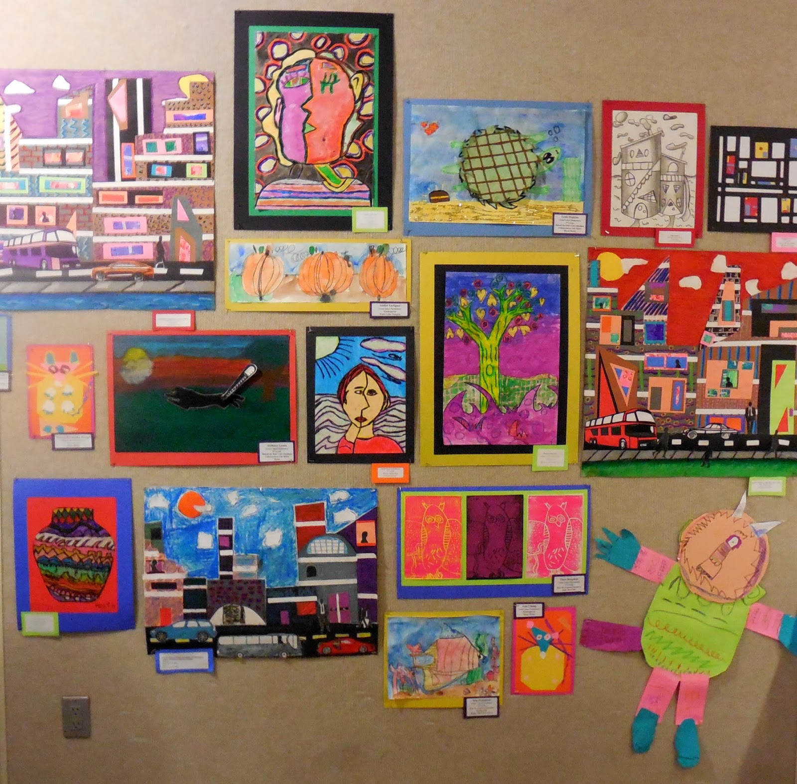 Woodside Art WO Elementary Art Show at the HAAC