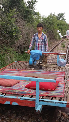 Tren de bambú en Battambang