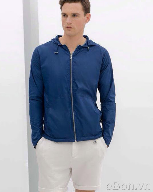 Zara Nylon Peaked Hooded Jacket