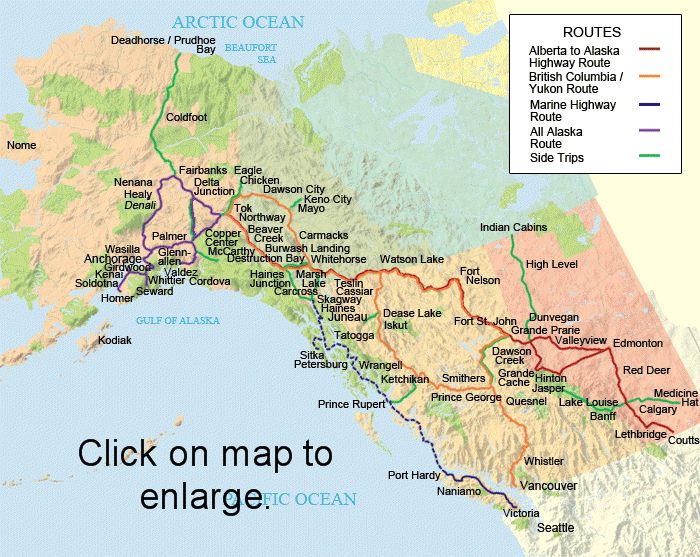 North to Alaska A Travel Adventure Down the Alcan; Fairbanks to Tok