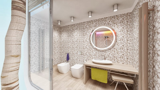 contemporary bath room design