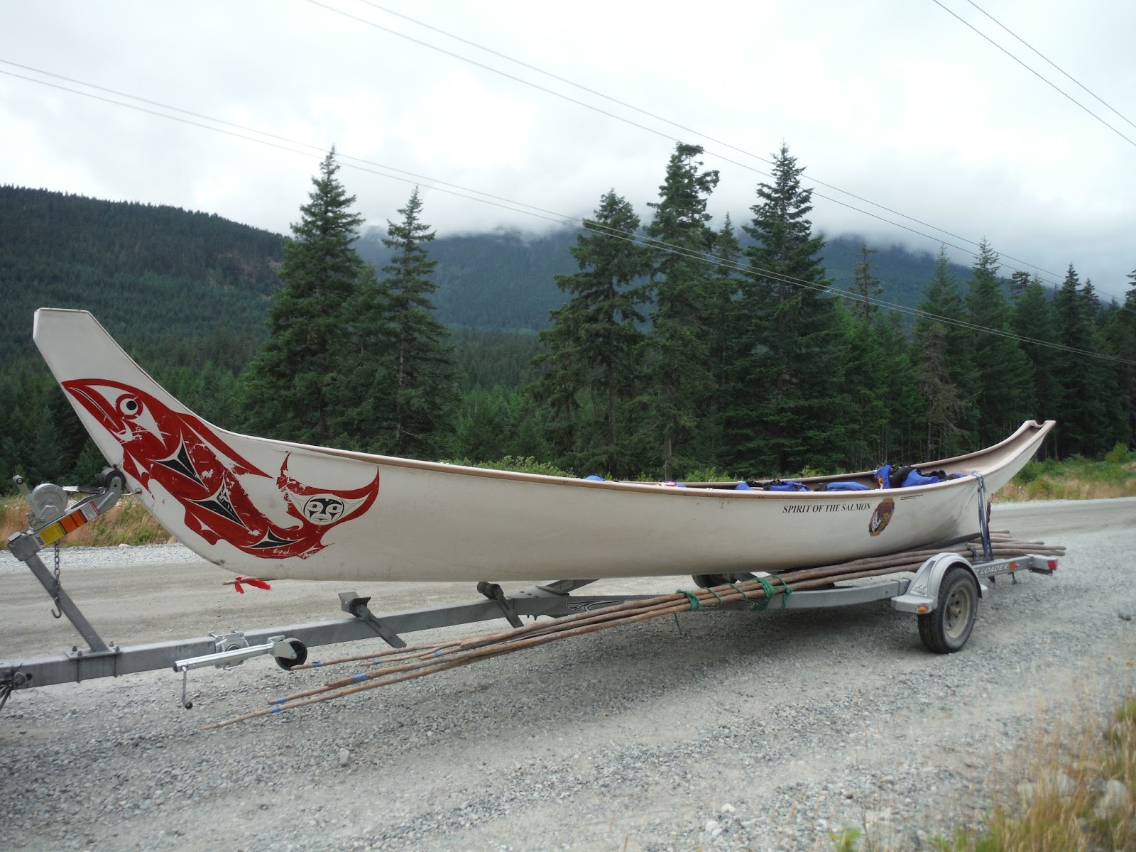 Hotspring Lodge Pulling Together Canoe Society, Stop Over.