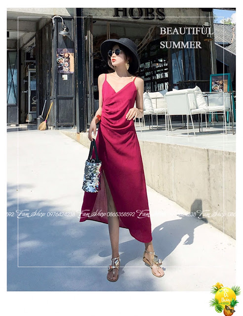 Váy maxi đi biển M491 Vay maxi di bien M491