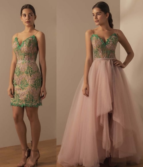 vestido de festa 2 em 1 rosa vestido de festa 2 em 1 rosa