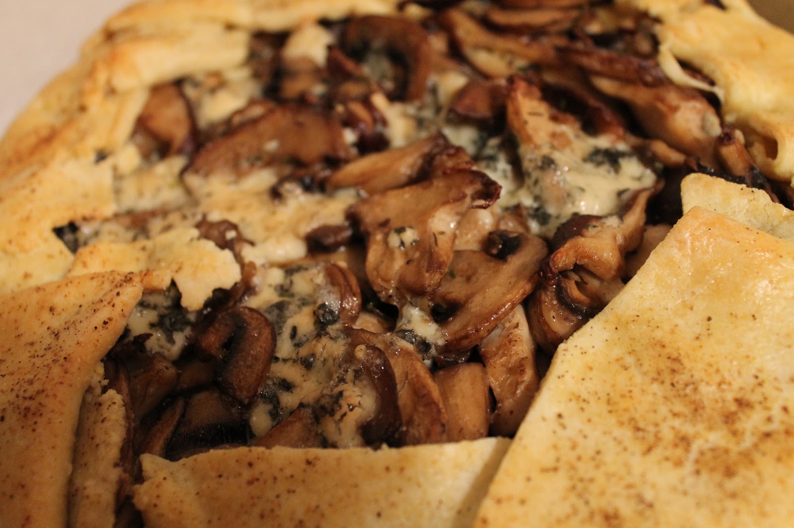 COOKING ON THE RIVER: MUSHROOM, BLUE CHEESE & FENNEL GALETTE