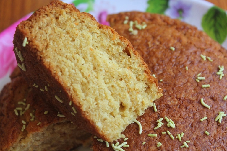 Eggless Whole Wheat Milk Cake Recipe - Yummy Tummy