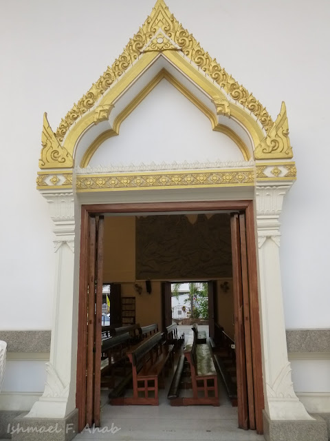 Thai-styled door of Holy Redeemer Church, Bangkok