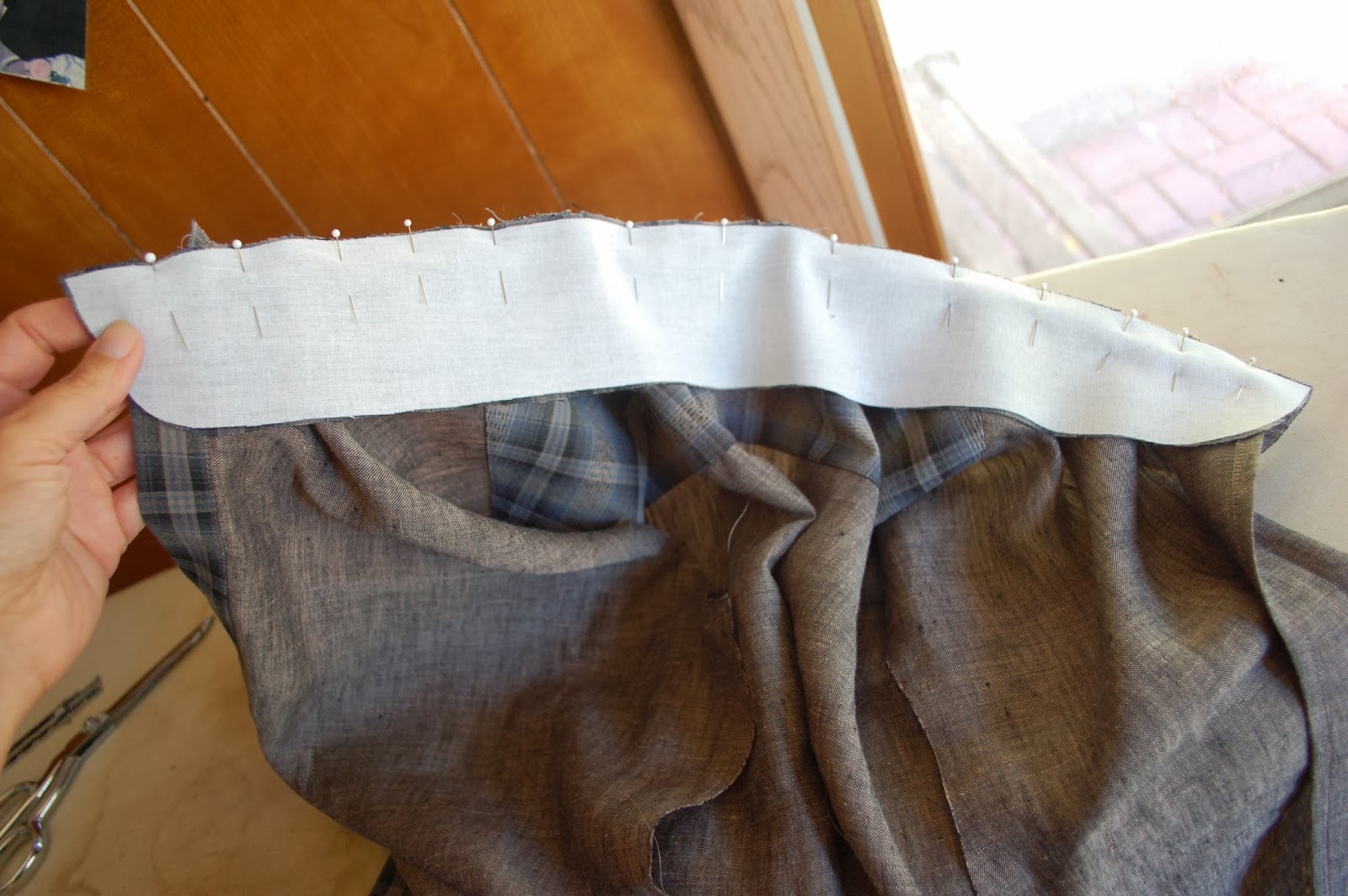 Whatever is on my mind today: How I construct a collar with a collar stand