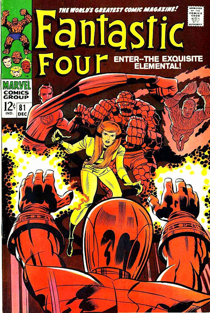 Fantastc Four v1 #81 marvel 1960s silver age comic book cover art by Jack Kirby Fantastc Four v1 #81 marvel 1960s silver age comic book cover art by Jack Kirby