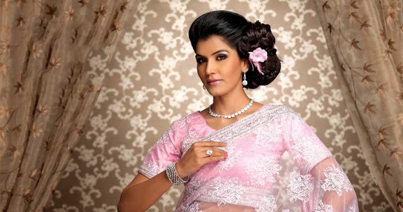 Modern Universe Fashions Pink Saree Bridal Wedding Saree